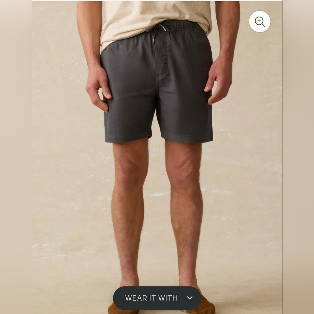 Faherty Essential 6.5" Shorts -Graphite Tide
